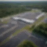 Aerial view of Dutchess County Airport