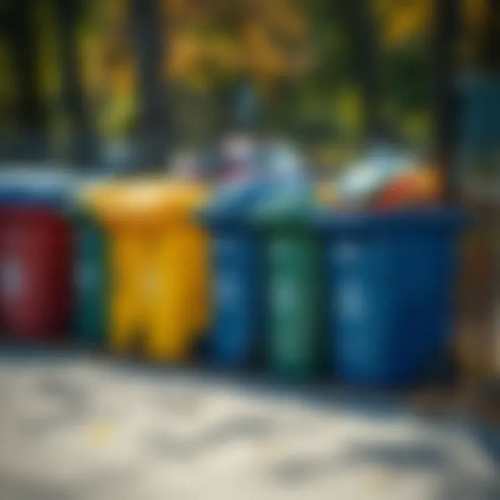 Recycling bins in Ulster County