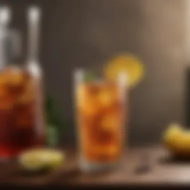 Crafted Elegance: Nature's Finest Handcrafted artisanal natural drink in a stylish glass