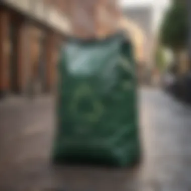 Stylish recycling bag designed for urban environments