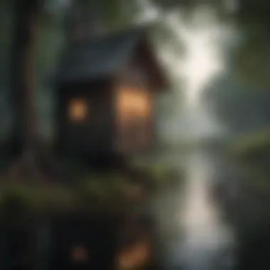 Proximity to Water Bodies Illustration highlighting bat house placement near water bodies
