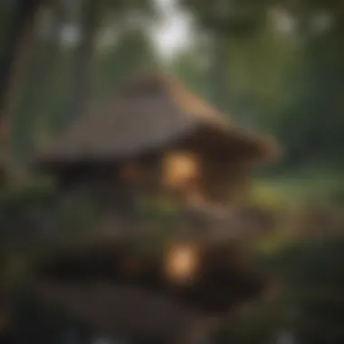 Innovative Shelter Building Beaver Lodge by the River