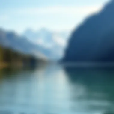Tranquil Waters of Wyoming Lakes Tranquil waters of a Wyoming lake surrounded by mountains