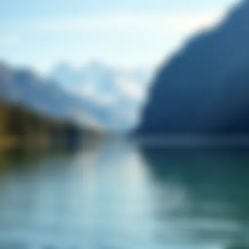 Tranquil Waters of Wyoming Lakes Tranquil waters of a Wyoming lake surrounded by mountains