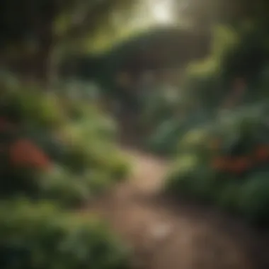 A lush garden benefiting from yard compost