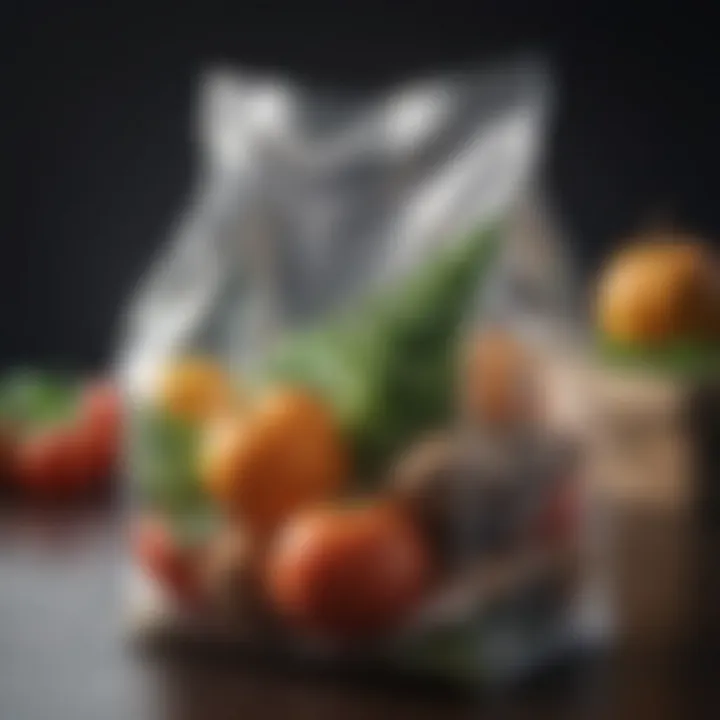 Biodegradable plastic bag for eco-conscious food packaging