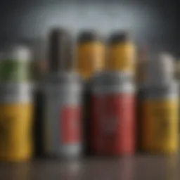 Illustration of various types of biohazard waste containers