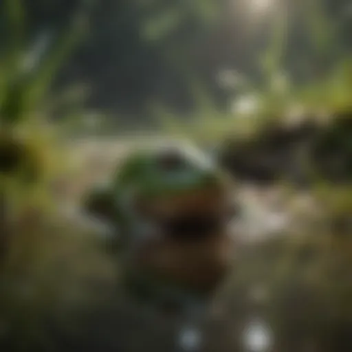Bullfrog egg in pristine habitat