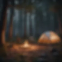 Scenic view of a federal campsite surrounded by nature
