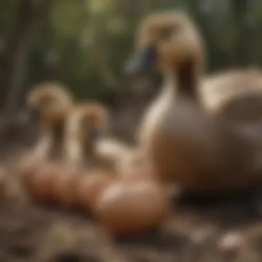 Miracle of New Life Hatching Canadian goslings hatching from their eggs