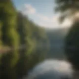 Majestic Canandaigua Lake surrounded by lush forests