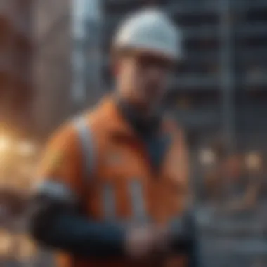 Project Perfection: Civil Engineer in Action Civil engineer overseeing complex project execution