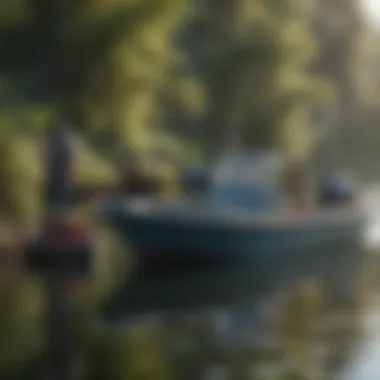 Commitment to Clean Waterways An environmentally aware boater practicing responsible waste disposal