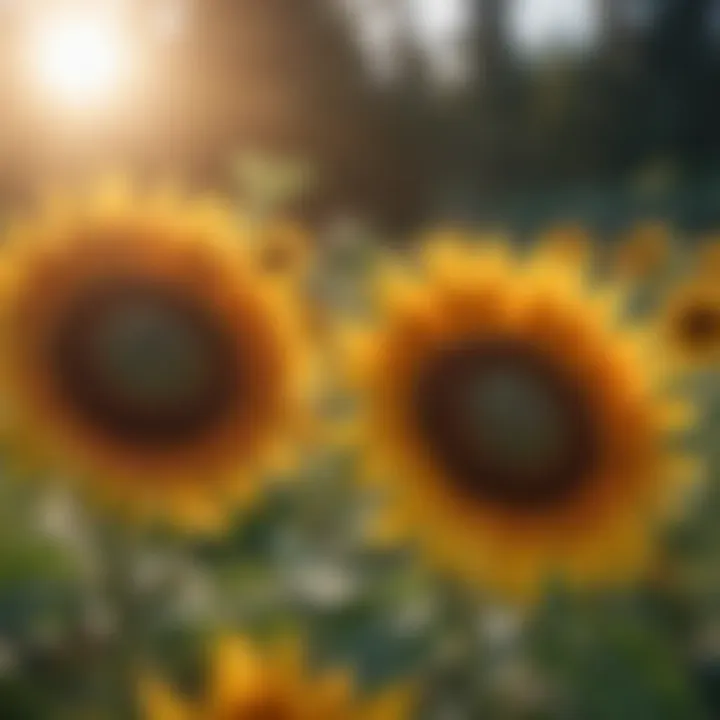 Colorful Sunflowers Under the Sun