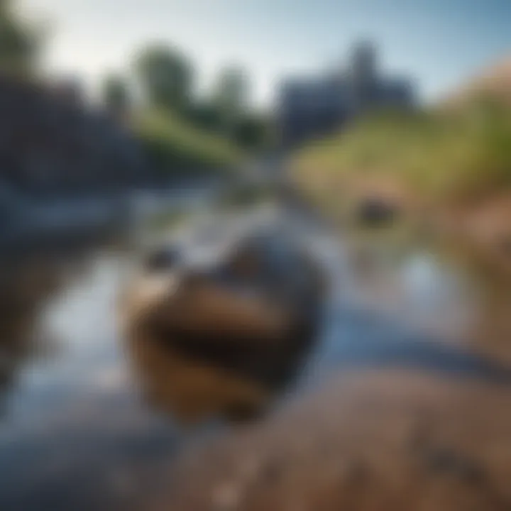 An overview of a community benefiting from effective wastewater management