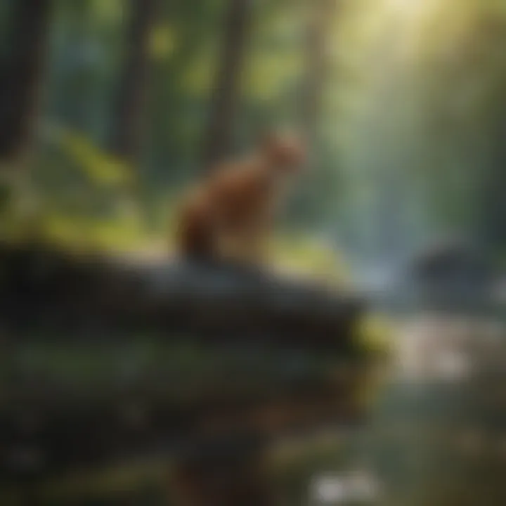 Illustration of a balanced ecosystem reflecting environmental integrity
