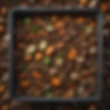 Illustration of composting materials in a bin