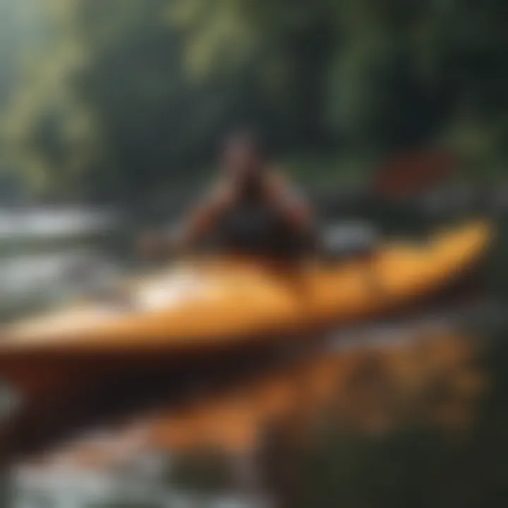 Visual representation of biodegradable options in kayak cleaning