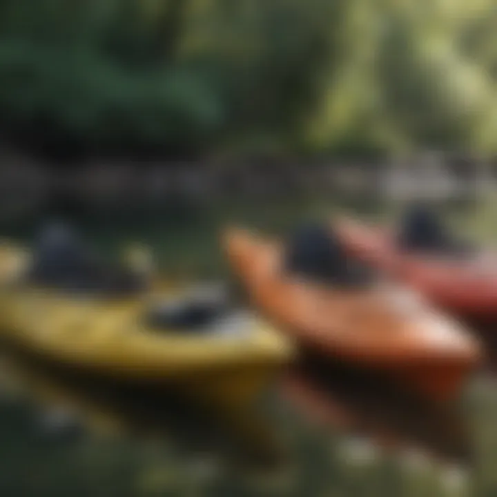 Various kayak cleaners lined up for comparison