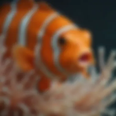 Anatomy of the Clownfish Close-up of the unique anatomical features of a clownfish
