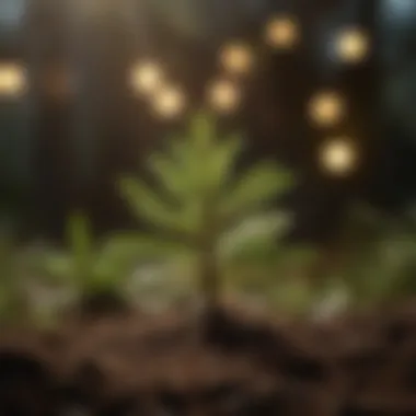 Valuable Cultivation Tips Healthy Christmas tree seedling thriving in a garden setting