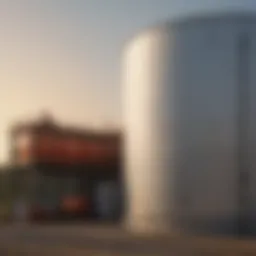Diagram showcasing the design elements of fuel oil storage tanks