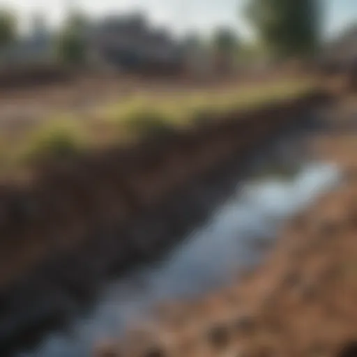 Illustration depicting various contaminated land remediation techniques.