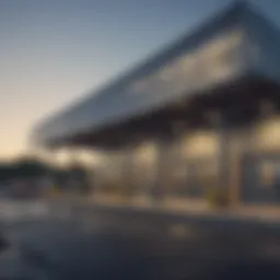 Exterior view of a Covanta transfer station showcasing its architecture and design