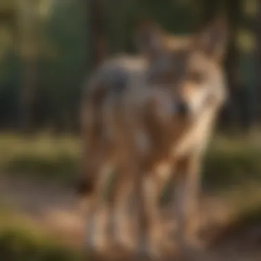 Majestic Coyote Roaming in its Natural Habitat Coyote in Natural Habitat