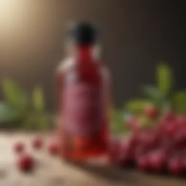 Cranberry Complex Extract: Natural Health Elixir Cranberry Complex Extract in Glass Bottle