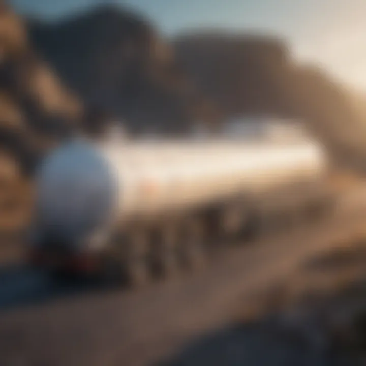 Diagram illustrating LNG transportation methods