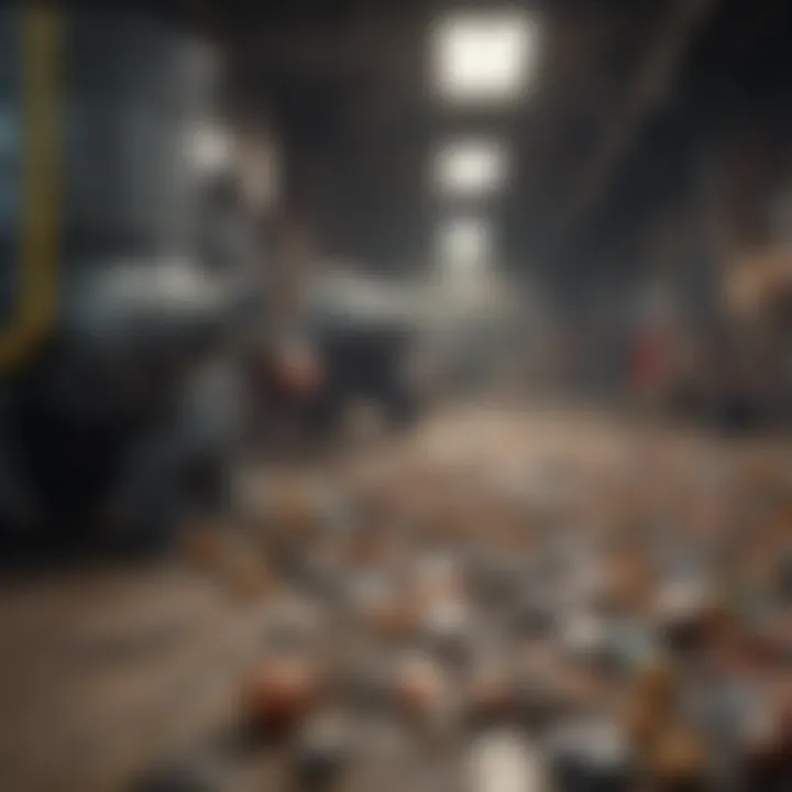 An infographic depicting technological innovations in waste processing