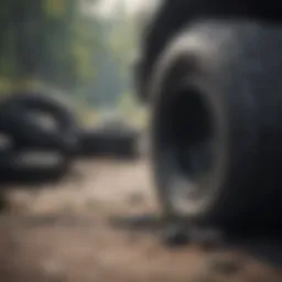 A visual representation of tire recycling processes