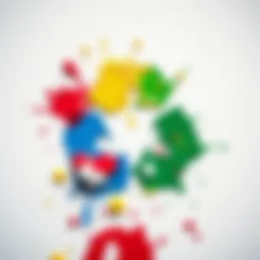 A recycling symbol made from paint splatters