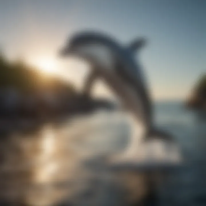 Playful Dusky Dolphin Leaping