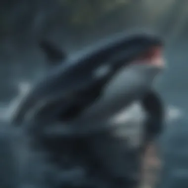 Majestic Orca Dolphin Swimming