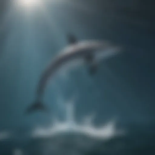 Graceful Spinner Dolphin in the Ocean