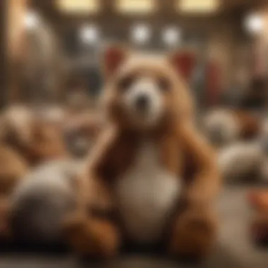 Stuffed Animals Display at Local Shelter in NYC