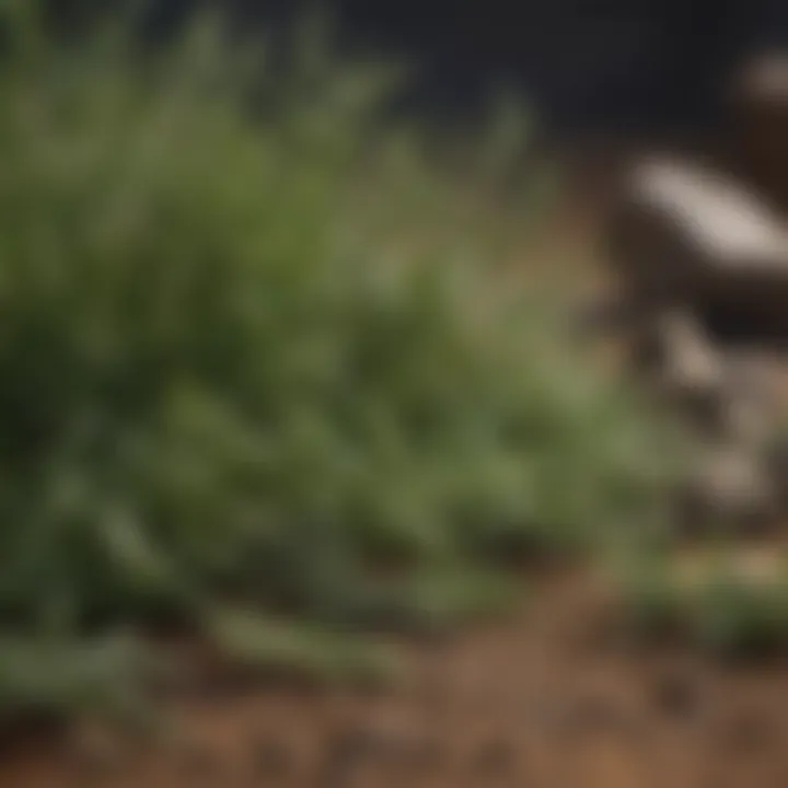 Herb Identification Guide An illustrated guide depicting key characteristics of various dried herbs for easy identification.