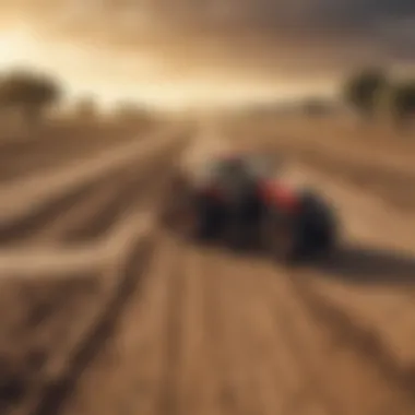 Agricultural Crisis Illustration symbolizing drought-stricken farmlands