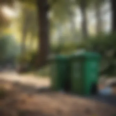 Diverse Recycling Options Recycling bins showcasing different materials for proper disposal