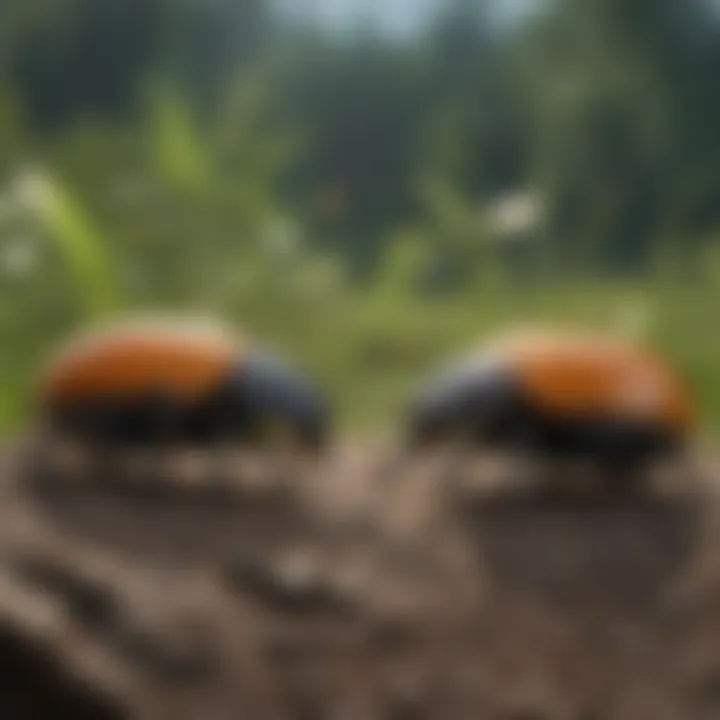 A variety of beetles commonly found in agricultural fields