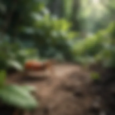 Thriving Garden Free of Ticks A healthy garden thriving without tick infestations