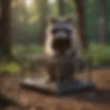 A well-designed raccoon trap demonstrating structural integrity and humane design.