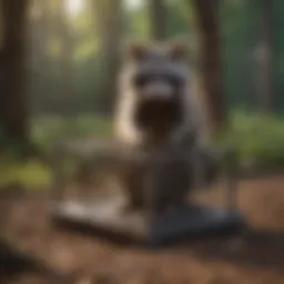 A well-designed raccoon trap demonstrating structural integrity and humane design.