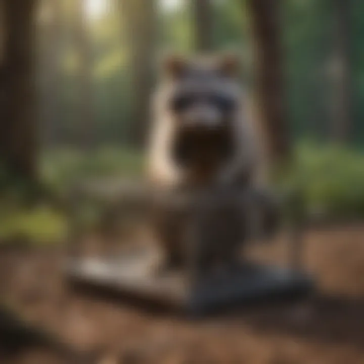 A well-designed raccoon trap demonstrating structural integrity and humane design.