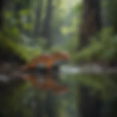Ecosystem Resilience and Water Conservation A vibrant ecosystem illustrating the importance of water conservation
