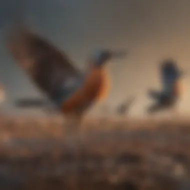 Birds Adapting to New Migration Routes Migrating birds in altered flight patterns