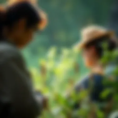 Research and Conservation Initiatives Conservation team conducting research on endangered plants