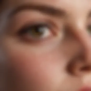 Enlarged Pores: Peeking into Skin Imperfections Captivating visual showcase of enlarged pore issue